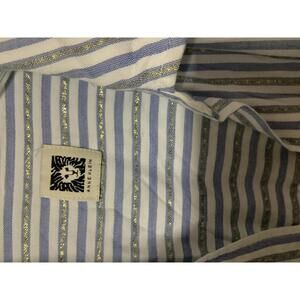 Anne Klein Women's Striped Button-Up Blouse